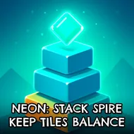 Neon: Stack Spire Keep Tiles Balance - Stack Balance game