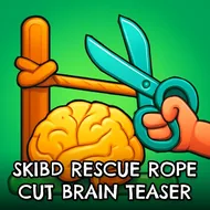 Skibd Rescue Rope Cut Brain Teaser - Cut the Rope game